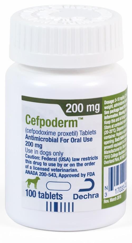 Cefpoderm™ (cefpodoxime proxetil) Tablets 200 mg