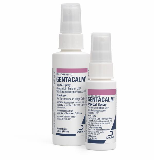 GentaCalm® Topical Spray (gentamicin sulfate, USP with betamethasone valerate, USP)