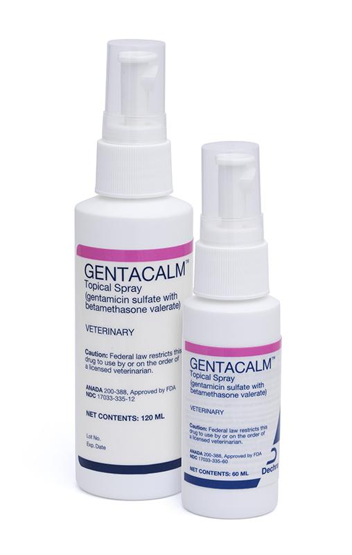 GentaCalm® Topical Spray (gentamicin sulfate and betamethasone valerate)