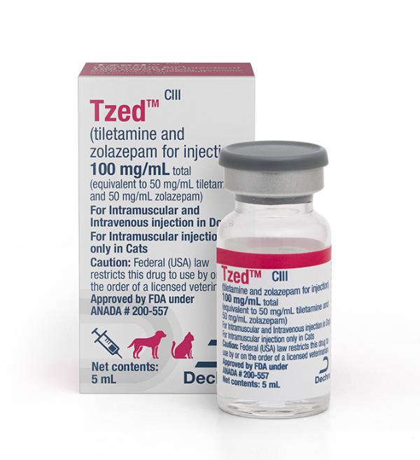 Tzed™ (tiletamine and zolazepam for injection) Tzed™ (tiletamine and zolazepam for injection) 5 mL vial