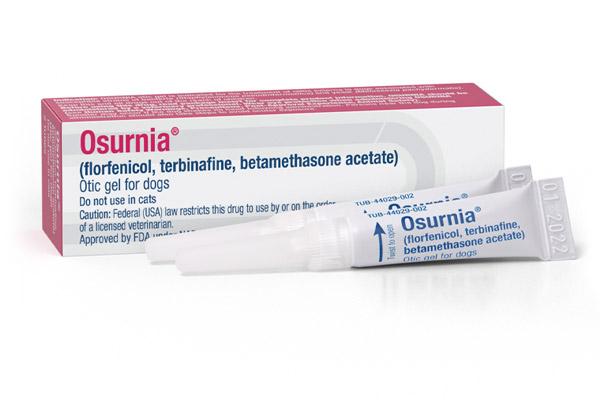 Osurnia® (florfenicol, terbinafine, betamethasone acetate)  Otic gel for dogs