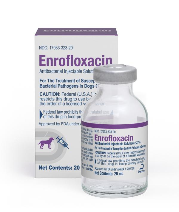 Enrofloxacin Antibacterial Injectable Solution 2.27%