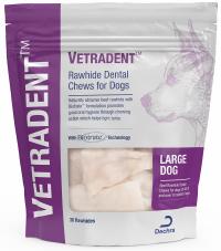 VETRADENT® Rawhide Dental Chews for Dogs (Large)